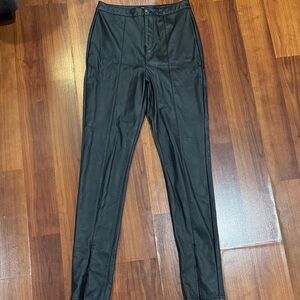 Forever 21 Black Faux Leather Pants